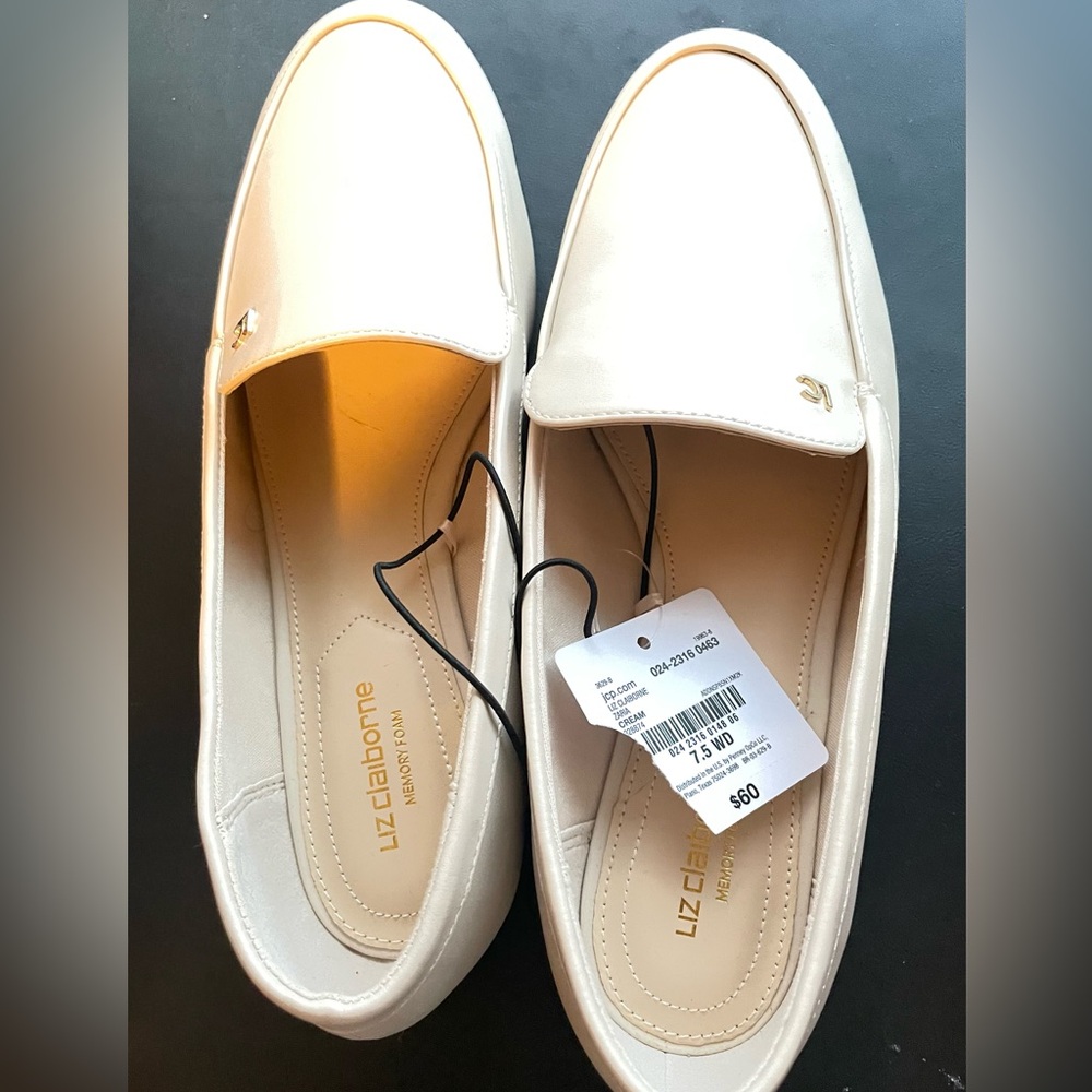 Liz Claiborne Women's White Flats